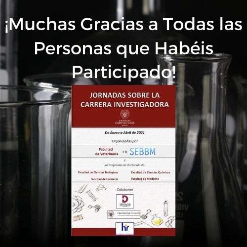 Clausula de la I Edición de las Jornadas de la Carrera Investigadora con... ¡GRAN EXITO!